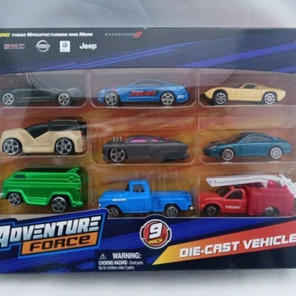 Adventure Force 9 Pack Of Die-Cast Vehicles Ford,G - Picture 10 of 12